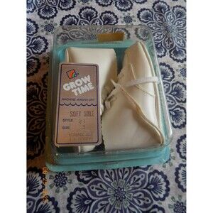 Vintage Montgomery Wards Grow Time baby shoes 4-6 month